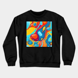 Abstract oil and water mix background Crewneck Sweatshirt